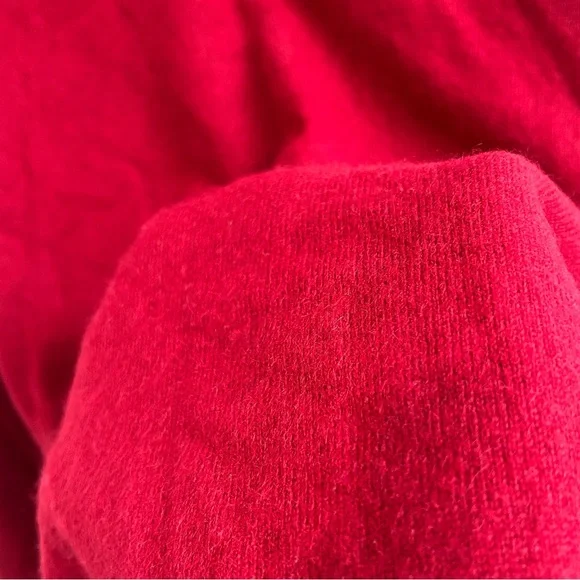 Club Room red cashmere V-neck Sweater 2 Ply Red Men’s Size XL - Picture 5 of 12